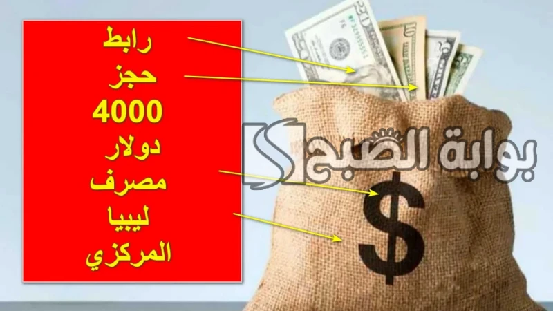 حجز العملات الأجنبية.. رابط وشروط حجز 4000 دولار مصرف ليبيا المركزي أتاح مصرف ليبيا المركزي خدمة حجز العملات بالدولار بحد أقصى 4000 دولار وذلك لجميع