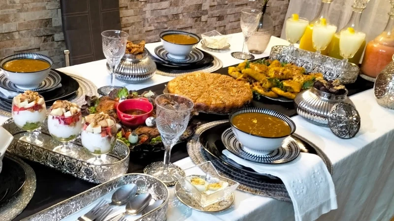 فطور رمضان ،وسحور بمكونات سهلة وبسبطة وصفات مملحة وحلوة وعصائر صحية ومفيذة وصفات فطور رمضان مغربية بدون لحوم مختلفة بعجين واحد رمضانية رمضانية إفطار