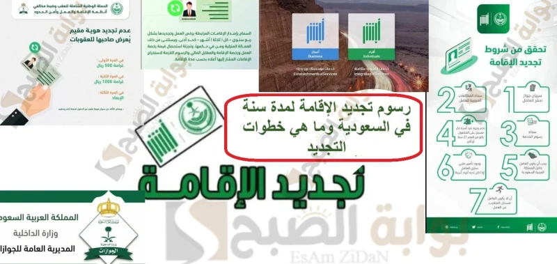 رسوم تجديد الإقامة لمدة سنة في السعودية وما هي خطوات التجديد رسوم تجديد الإقامة لمدة سنة تعد عملية تجديد الإقامة هو عملية أساسية للمقيمين في المملكة