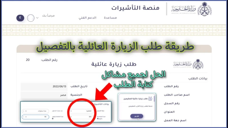 شروط طلب تأشيرة زيارة عائلية عبر موقع التأشيرات عملت وزارة الخارجية على توفير تقنيات حديثة أوضحت أيضا أن هناك شروط أساسية للحصول على تأشيرة العائلية