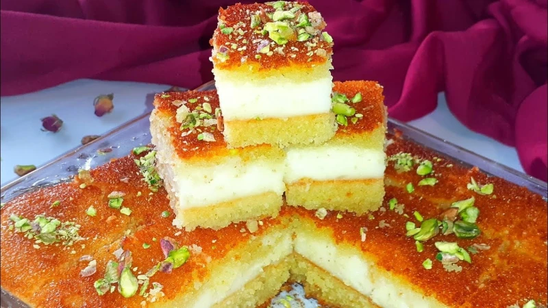 مش هتشتريها من برا تاني .. سر تحضير البسبوسة بالقشطة بألذ مذاق وطعم مميز خفيف وصحي يبحث العديد من السيدات في كل مكان لمعرفة سر تحضير البسبوسة بالقشطة في المنزل والتي تعد من أهم وأر