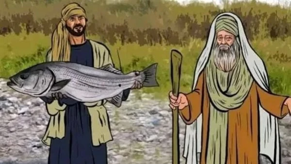 حكاية السمكة التي أثقلت ميزان الصياد كان هناك رجل اسمه أبو نصر الصياد، يعيش مع زوجته وابنه فى فقر شديد، وكان الرجل قد مشى فى الطريق مهموما لأن زوجته وابنه يبكيان من الجوع، فمر على