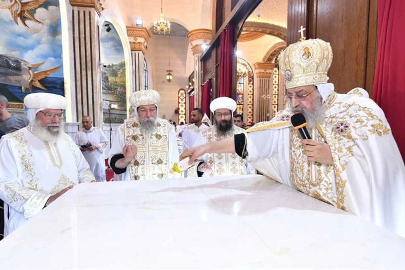 اليوم.. البابا تواضروس يلقي العظة الأسبوعية من كنيسة مارجرجس بالإسكندرية (تفاصيل) يلقى البابا تواضروس الثاني، بابا الإسكندرية وبطريرك الكرازة