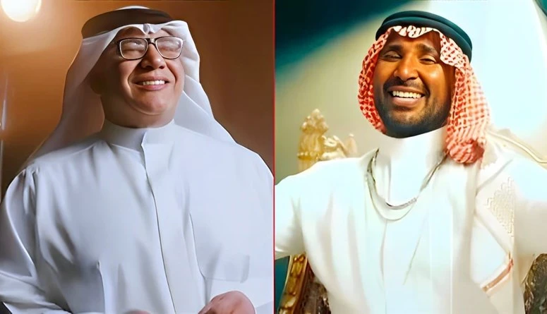 بيومي فؤاد بالزي الخليجي وأحمد سعد بالعقال السعوديتصدر اسم النجمين المصريين أحمد سعد وبيومي فؤاد، ترند مواقع التواصل في مصر ودول الخليج، بعدما كشف كل