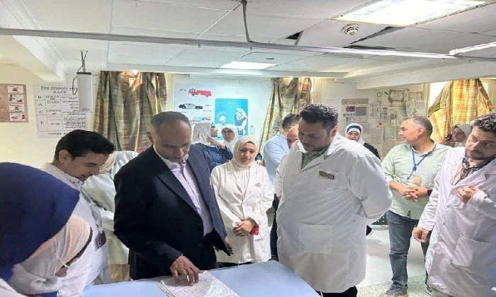 مدير الصحة بالغربية يتفقد مستشفى زفتى العام ومشروع طنطا العام الجديد تفقد الدكتور أسامة أحمد بلبل وكيل وزارة الصحة بالغربية، مستشفى زفتى العام