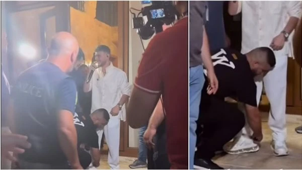 مساعده ربطله الجزمة.. مطرب شاب يثير الجدل بموقف غريب حالة من الجدل أثيرت حول المطرب الشاب الشامي، بسبب موقف له في كواليس إحدى حفلاته التي قدمها