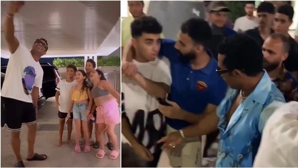 بعد واقعة الصفع.. محمد رمضان يظهر مع ابنة دنيا سمير غانم نشر الفنان محمد رمضان، مقطع فيديو قصير له عبر حسابه الرسمي بتطبيق انستجرام، ظهر فيه مع ابنة