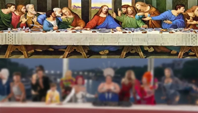 أزمة العشاء الأخير في افتتاح الأولمبياد ومخرج الحفل يعلق مهرجان وثنى لاجتماع الآلهةالعشاء الأخير , كشف الكاتب الصحفي المقيم في باريس الدكتور وليم