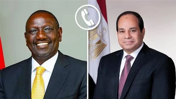 الرئيس السيسي يبحث هاتفيا مع نظيره الكيني تطورات القضايا على الساحة الإفريقيةتلقى الرئيس عبد الفتاح السيسي اتصالا هاتفيا من الرئيس الكيني ويليام روتو