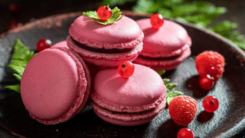 ماكرون فرنسي بطريقة سهلةالمقادير لحشو الجبن والمربى :جبن كريمي : كوبمربى التوت : 2 ملعقة كبيرة لحشو الشوكولاتة :الشوكولاتة : كوب (مقطعة)كريمة : نصف كوب (ساخنة) سكر البودرة : كوب وث