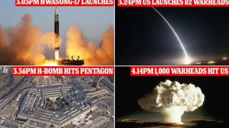 سيناريو الهجوم النووي.. تدمير أمريكا في ساعة ومقتل 5 مليار كشفت صحفية أمريكية عن سيناريو الهجوم النووي الذي قد يحدث في أي وقت، مستعينة بروايات