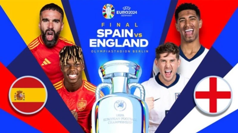 بث مباشر.. مباراة إنجلترا و إسبانيا في نهائي يورو 2024 يستضيف الملعب الأولمبي ببرلين نهائي بطولة كأس الأمم الأوروبية يورو 2024 بين المنتخب الإسباني و