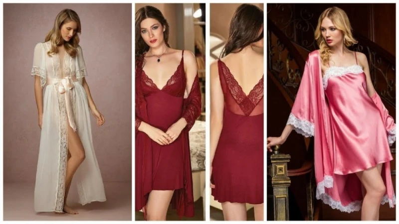 ماذا تلبس العروس عند النوم 2025 أجمل أشكال قمصان النوم للعروسةقمصان النوم من أكثر القطع الخاصة والمميزة والجميلة والتي تقوم العروسة بأختيارها بعناية