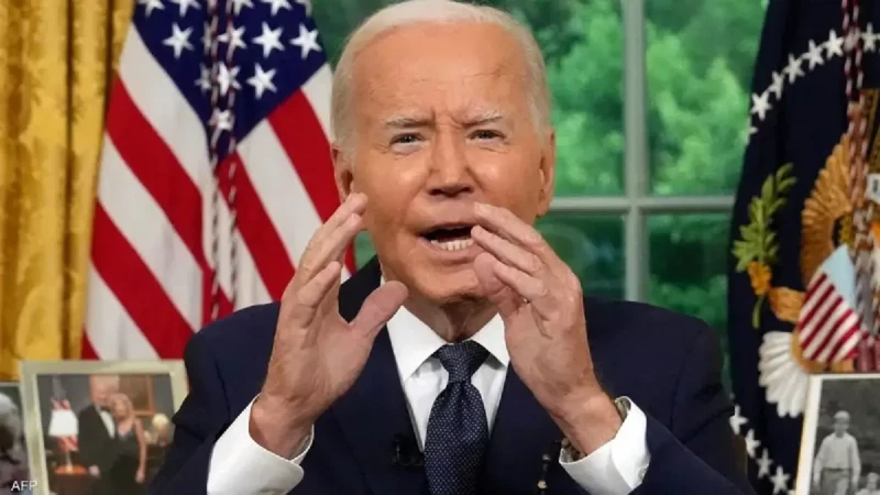 جو بايدن الرئيس الأمريكي يوضح سبب الانسحاب من الانتخابات الرئاسية ويطالب أنصاره بالتبرع لحملة كامالاجو بايدن الرئيس الأمريكي يوضح سبب الانسحاب من