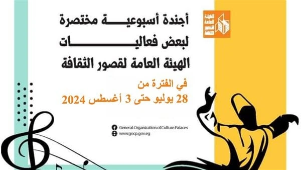 الأجندة الأسبوعية لقصور الثقافة.. ملتقى جديد لشباب أهل مصر.. وانطلاق المشاركة بالقومي للمسرحضمن برامج وزارة الثقافة، وبرعاية الدكتور أحمد فؤاد هنو،