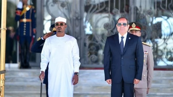 الرئيس السيسي يجرى مباحثات مع نظيره التشادى في مدينة العلمين الجديدةاستقبل الرئيس عبد الفتاح السيسي، اليوم بمدينة العلمين الجديدة، الرئيس محمد إدريس