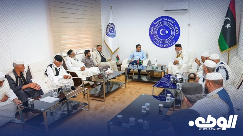 دومة يبحث مع وفد من بلدية العربان معالجة المشكلات المائية بالبلدية _اخر الاخبار اخر الاخبار، دومة يبحث مع وفد من بلدية العربان معالجة المشكلات