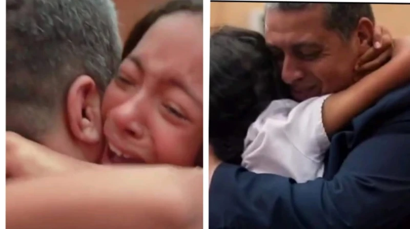 رغم إصابته بأزمة قلبية.. مصري يفاجئ ابنته بحفل تخرجها في الجزائر (خاص) في مقطع مؤثر يذيب القلوب، ظهر أب مصري وهو يفاجئ ابنته في الجزائر أثناء حفل