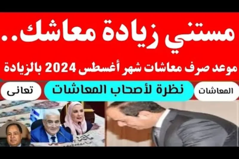 زيادة المعاشات وموعد صرفها في شهر أغسطس 2024.. الهيئة القومية للتأمينات الاجتماعية توضح التفاصيل وخطوات الاستعلام أعلنت الهيئة القومية للتأمينات