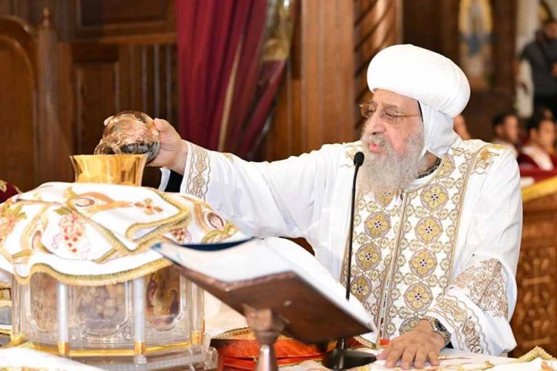 بحضور البابا تواضروس.. بدء صلوات تدشين كاتدرائية أبى سيفين امبروزو في الإسكندرية بدأت صلوات تدشين كاتدرائية أبي سيفين امبروزو في الإسكندرية، صباح