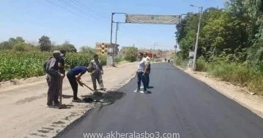 كتب اسامة عبدالحميد تابع اللواء أشرف الجندي محافظ الغربية، نهو أعمال طبقة الأساس الرابطة بمدخل قرية حانوت حتى منطقة المشروعات الجديدة، من تنفيذ جهاز