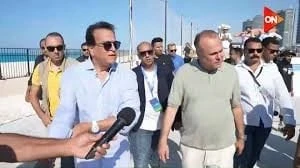 خالد عبد الغفار وعمرو الفقي يتفقدان المنطقة الشاطئية بمهرجان العلمين فيديو منوعات الاسبوع شاهد المقال التالي من صحافة مصر عن خالد عبد الغفار وعمرو