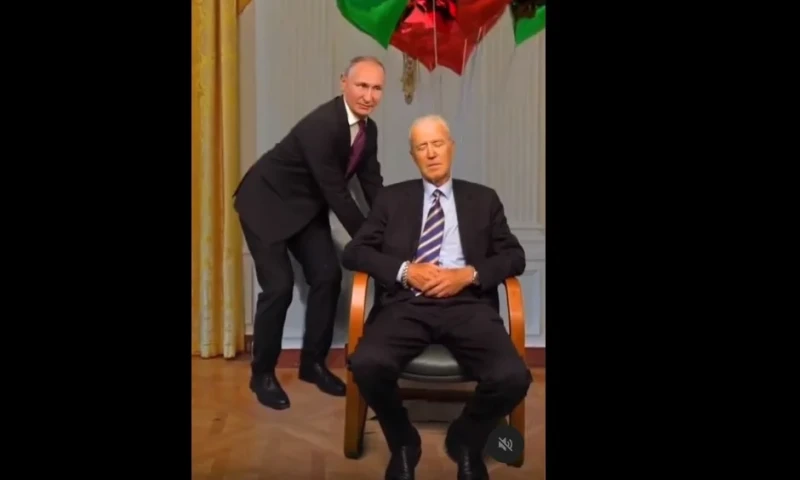 بوتين بيلاعب بايدن على الشناكل جريدة افاق عربية فيديو طريف نشرته صفحة 11 على موقع التواصل الاحتماعي إنستجرام، تحت عنوان .حيث يسخر الفيديو بشكل كبير