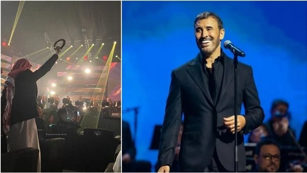 شخص يرفع العقال ل كاظم الساهر بحفل جدةتداول عدد من نشطاء السوشيال ميديا، صورة من حفل الفنان كاظم الساهر، الذي أحياه ليلة أمس الجمعة 12 يوليو في مدينة جدة بالمملكة العربية السعودية.