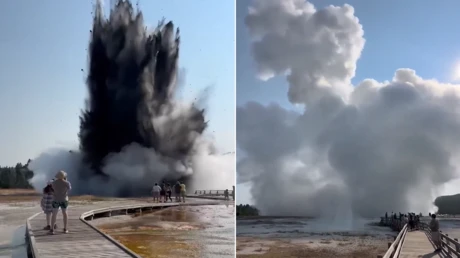 العلوم والتكنولوجيا: أخطر مكان في العالم.. لحظات تحبس الأنفاس لانفجار مائي حراري في متنزه أمريكي شهير (فيديو) شاهد المقال التالي من صحافة الأفاق
