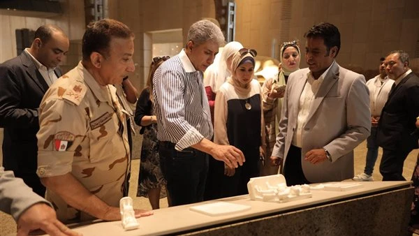 وزير السياحة والآثار يتابع آخر تطورات ومستجدات موقف أعمال المتحف المصري الكبيرقام، شريف فتحي وزير السياحة والآثار، بجولة تفقدية بالمتحف المصري