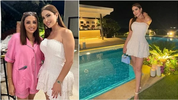 ب الشورت.. نسرين طافش في سهرة مع أنغام بالساحل الشمالي نشرت الفنانة نسرين طافش، عدة صور لها عبر حسابها الرسمي بتطبيق انستجرام، ظهرت فيها بسهرة صيفية