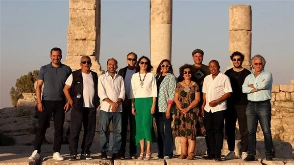 الأميرة ريم علي في جلسة تصوير مع ضيوف مهرجان عمان السينمائي حرصت الأميرة ريم على رئيسة مهرجان عمان السينمائي الدولي - أول فيلم، على التقاط عدد من