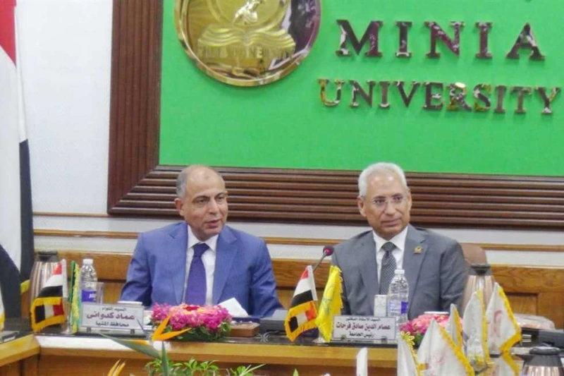 محافظ المنيا: ترشيح الجامعة ضمن أفضل الجامعات الصديقة للبيئة عقد مجلس جامعة المنيا، برئاسة الدكتور عصام فرحات، رئيس جامعة المنيا، وبحضور اللواء عماد