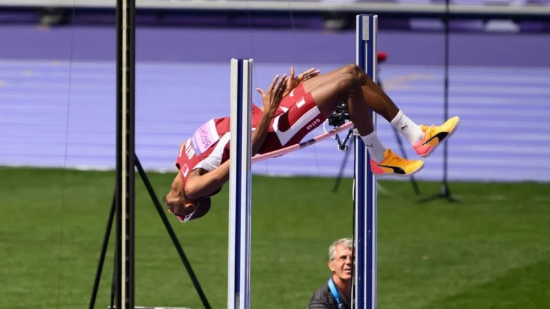 -معتز برشم يهدي قطر البرونزية في القفز العالي .. اخبار رياضية، معتز برشم يهدي قطر البرونزية في القفز العالي،أهدى اللاعب القطري معتز برشم، بلاده الميدالية البرونزية، في مسابقة القفز