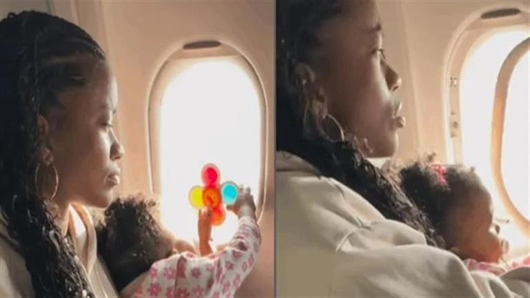 الركاب اتصدموا.. 10 صور تكشف الواقعة - طفلة تكسر نافذة طائرة في الجو وهذا ما حدث لايف ستايل لايف ستايل، الركاب اتصدموا 10 صور تكشف الواقعة طفلة تكسر