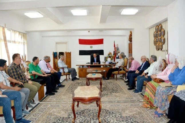 رئيس جامعة دمياط يؤكد على أهمية الارتقاء بالبرامج الدراسية رئيس جامعة دمياط يجتمع برؤساء الأقسام أحمد الشرقاوىاجتمع الدكتور حمدان ربيع المتولي رئيس