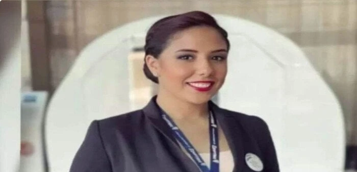وفاة مضيفة طيران.. ورسالة رثاء مؤثرة من خطيبهاوفاة مضيفة طيران.. نعت شركة مصر للطيران المضيفة الجوية ريهام الخليفة، بعدما وافتها المنية في كازابلانكا