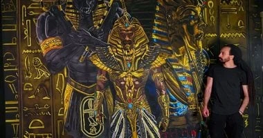 عبد الله صمم جداريات جرافيتي فرعونية تحمل طابع الفن الحديث المرأة والمنوعات شاهد المقال التالي من صحافة مصر عن عبد الله صمم جداريات جرافيتي فرعونية