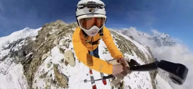 رقم قياسي عالمي جديد في القفز على الجليد على إرتفاع 5716 مترا تعرف على التالي رقم قياسي عالمي جديد في القفز على الجليد على إرتفاع 5716 مترا، حقق