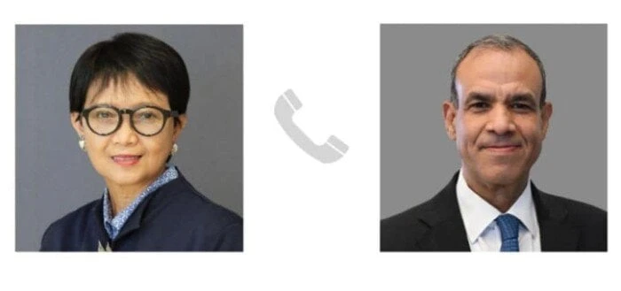 وزير الخارجية والهجرة يجري اتصالا هاتفيا مع وزيرة خارجية إندونيسياوزير الخارجية يجري اتصالا مع وزيرة خارجية إندونيأجرى الدكتور بدر عبد العاطي، وزير