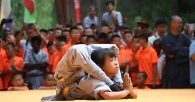 طفلة صينية 9 سنوات تبهر الجمهور فى دورة ألعاب عالمية للكونغ فو.. فيديو المرأة والمنوعات شاهد المقال التالي من صحافة مصر عن طفلة صينية 9 سنوات تبهر