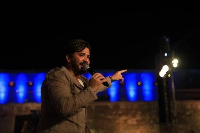 كامل العدد.. مصطفي حجاج يمتع جمهور مهرجان القلعة بأغنياته.. (صور) مصطفى حجاج يتألق في مهرجان القلعةأحمد حمدى - تصوير - تامر اللقانىاستمتع جمهور