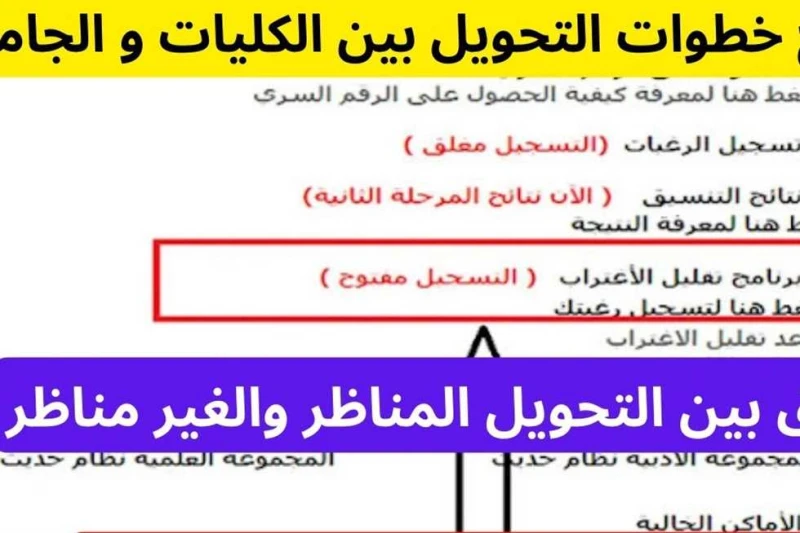 رابط تقليل الاغتراب 2024 (المناظر وغير المناظر) عقب نتيجة تنسيق المرحلة الثانية للثانوية العامة نتيجة تنسيق المرحلة الثانية 2024.. تقليل الاغتراب 2024.. تصدرت هذه الكلمات محرك البح