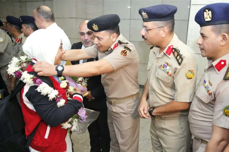 القوات المسلحة تهنئ سارة سمير لحصولها على الميدالية الفضية فى أولمبياد باريساستقبل الدكتور أشرف صبحى وزير الشباب والرياضة ووفد من جهاز الرياضة للقوات