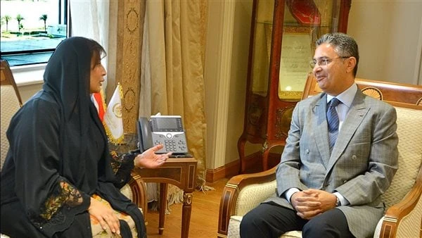 وزير التموين يستقبل سفيرة دولة الإمارات لبحث مجالات وسبل التعاون المشتركةاستقبل الدكتور شريف فاروق - وزير التموين والتجارة الداخلية مريم خليفة الكعبي