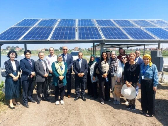 12 دولة إفريقية تشارك في البرنامج التدريبي لتنمية المزارع السمكيةزار الدكتور سعد موسي المشرف على العلاقات الزراعية الخارجية، والسفير اوكا هيروشي سفير