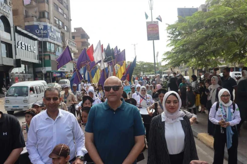 بمشاركة 1500شاب وفتاة بمراكز الشباب.. مسيرة شبابية احتفالا بالعيد القومي لمحافظة القليوبية نظمت مديرية الشباب والرياضة بالقليوبية، الخميس، مسيرة
