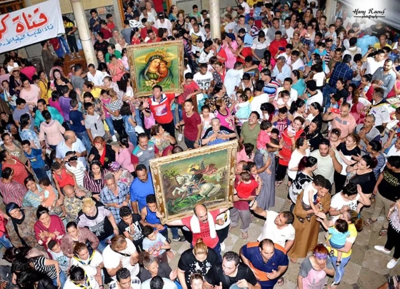 احتفالات الأقباط بمولد مارجرجس فى ميت دمسيس حتى يوم 29 أغسطسمارجرجس , توافد آلاف الأقباط من جميع أنحاء مصر على دير الشهيد في قرية ميت دمسيس بمحافظة