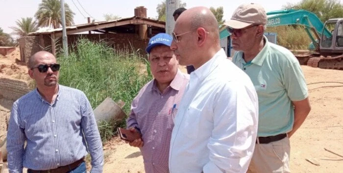 المدير التنفيذي للتعمير والتنمية الزراعية يتفقد مواقع الهيئة في كلابشة وجرف حسين المدير التنفيذي للتعمير والتنمية الزراعيةسهيلة قنديلتفقد هاني حجازي