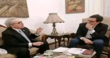 متابعة فادي دسوقي سعيد استقبل الدكتور أحمد فؤاد هنو، وزير الثقافة، اليوم الدكتور علاء عبد الهادي، الأمين العام لاتحاد الأدباء والكتاب العرب ورئيس